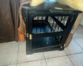 PAIR OF PET CRATE END TABLES