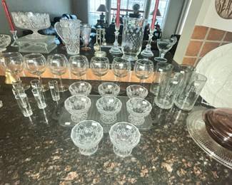 LOTS OF GLASSWARE FOR ENTERTAINING!