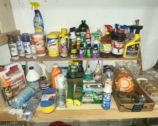 CLEANERS, BUG SPRAYS, PAINT
