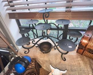 WROUGHT IRON CANDLE STAND