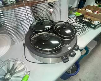 3 BOWL BUFFET WARMER