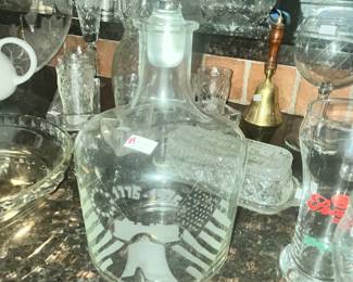 ROMANIAN CRYSTAL BICENTENNIAL DECANTER