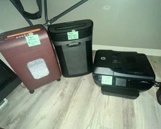 SHREDDERS, HP PRINTER