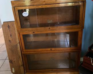 VINTAGE REFINISHED 3-DOOR LAWYER’S CASE