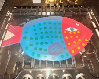 WOODEN FISH PLATTER