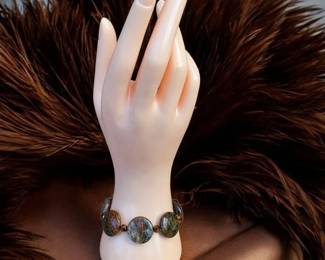 018 Africian Turquoise Jasper Toggle Bracelet