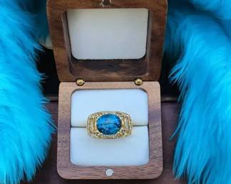 040 Gold Vermeil Over Sterling Silver Ring