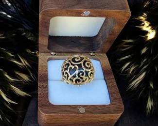 039 Gold Vermeil Over Sterling Silver Ring