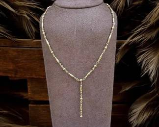 031 Vintage Marks Spencer Y Drop Necklace