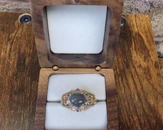 077 Victoria Wieck Gold Vermeil Over Sterling Silver Ring
