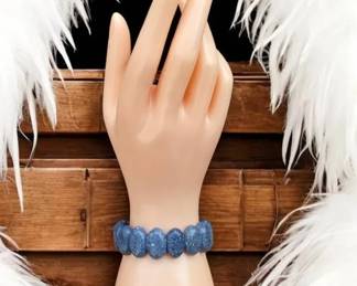 014 Blue Sponge Coral Bracelet