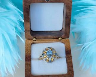069 Victoria Wieck Gold Vermeil Over Sterling Silver Ring