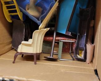Vintage doll furniture 