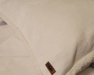 UGG blanket and pillow shams