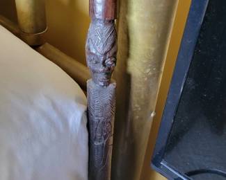 Carved walking stick