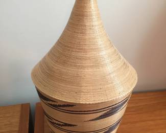 Tutsi lidded basket,