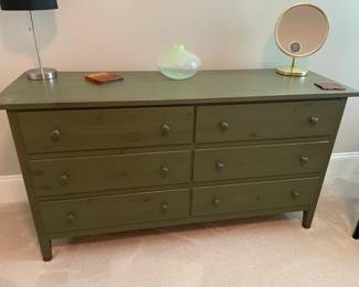 six drawer double dresser