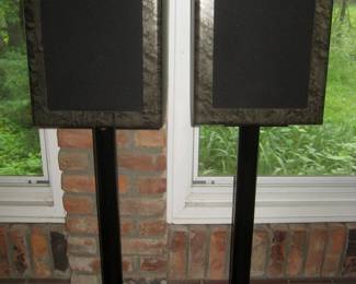 MB QUART Domoin 40 speakers with stands
