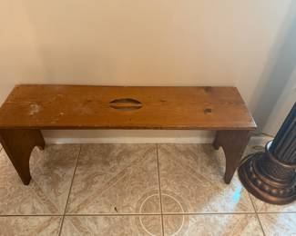 Wooden bench