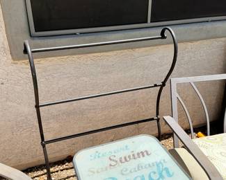 towel stand for poolside