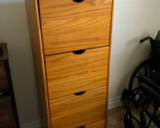 4 drawer oak bookcase