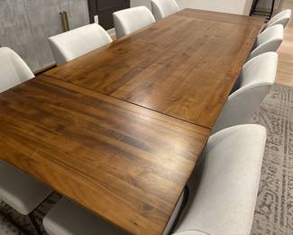 Modern drop leaf dining table