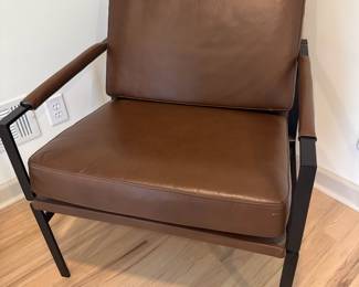 Puckman Leather Accent Chair