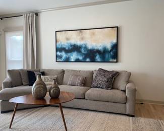 Room & Board Down Sectional Sofa ( Art work not for sale)