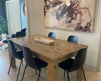 6 - Svelti Matte Black Dining Chairs from Article