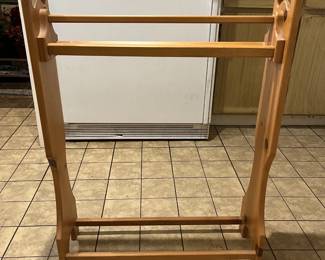 Wooden Scarf Rack