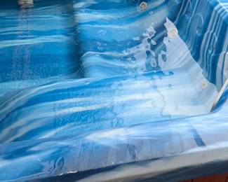 hot tub is running