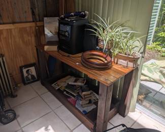 plants, work table