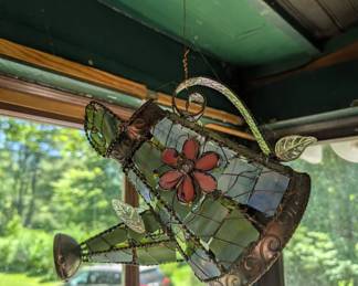 sea glass decorative watering can