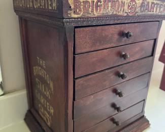 Brighton Silk Garter Wooden Store Display