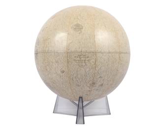 Rand McNally 12-Inch Lunar Globe on Plastic Stand, circa 1970