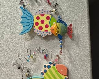 Whimsical Fish Wall Decor Set
