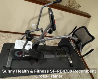 Sunny Health Fitness SFRB Recumbent CrossTrainer second image