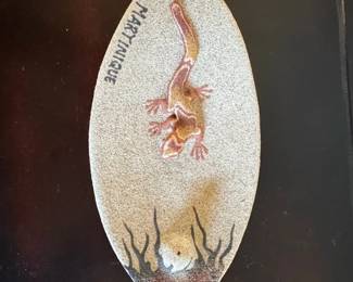Martinique Gecko Ceramic Incense Holder