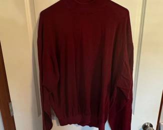 Maroon Mock Neck Sweater