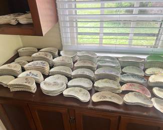Wide range of vintage bone dishes