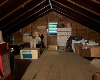 Loaed attic with many treasures