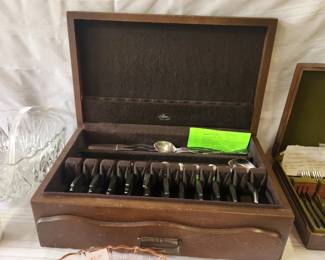 Flatware with Wooden Box