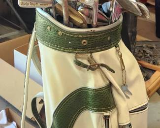 Vintage Golf Bag and Clubs