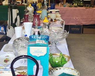 Beautiful glassware and Pioneer Women 