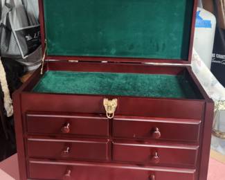Large Cherry wood Jewelry Box
