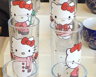 Hello Kitty Christmas Glasses