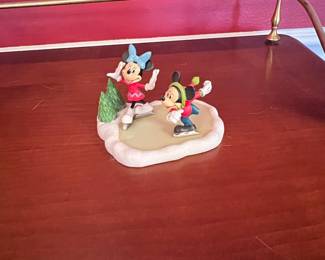 Department 56 Disney Village Mickey and Minnie Go Skating Figurine