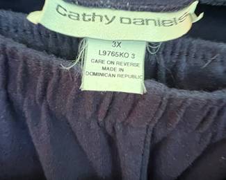 Cathy Daniels Navy Blue Star and Stripe Knit Top