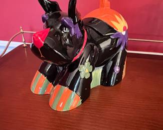 Scottie Ceramic Cookie Jar