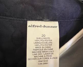 Alfred Dunner Quilted Jacket with Butterfly Print